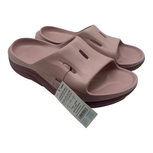 Hoka One One Ora Recovery Slides 3 Mens Sz 11 Pale/Wistful Mauve Slip On Sandals